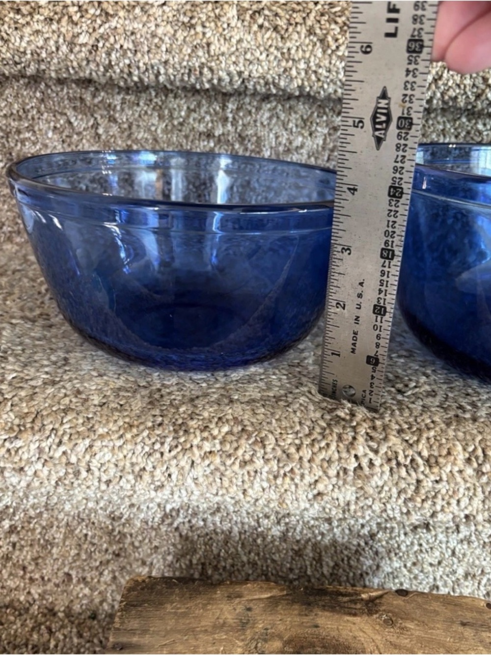 Chor Cobalt Blue Glass Mixing Bowl - Picture 2 of 5